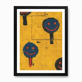 Smiley Faces Art Print