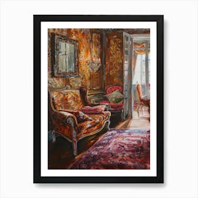 Parisian Living Room Art Print