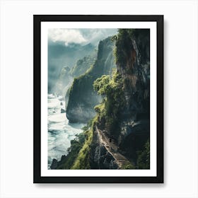 Cliffs Of Bali 1 Art Print