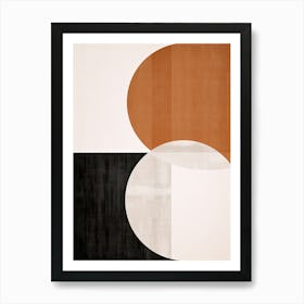 Black And White Hard Geometric Vision Art Print