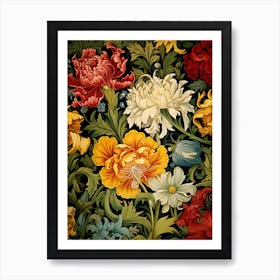 Floral Wallpaper 47 Art Print