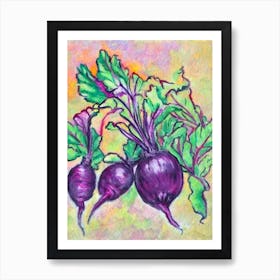 Beetroot 2 Fauvist vegetable Art Print