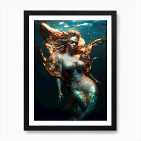 "Goddess of Chaos: Scales, Water, and Magic" Art Print