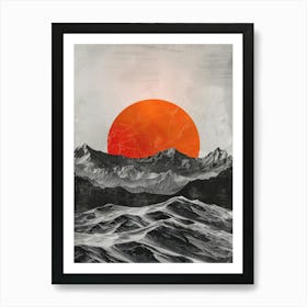 Sunset In The Mountains 38 Art Print