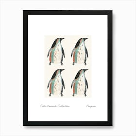 Cute Animals Collection Penguin 4 Art Print
