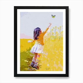 Baby And Nature Art Print