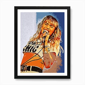 Miley Cyrus Canvas Art Póster