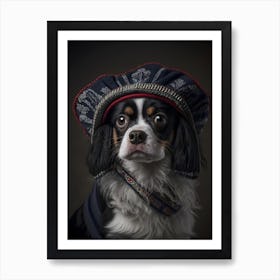 Dog In A Hat, Personalized Gifts, Gifts, Gifts for Pets, Christmas Gifts, Gifts for Friends, Birthday Gifts, Anniversary Gifts, Custom Portrait, Custom Pet Portrait, Gifts for Mom, Dog Portrait, Couple Portrait, Family Portrait, Pet Portrait, Portrait From Photo, Gifts for Dad, Gifts for Boyfriend, Gifts for Girlfriend, Housewarming Gifts, Custom Dog Portrait Art Print