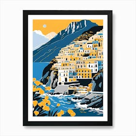 Summer In Positano Painting (127) Art Print
