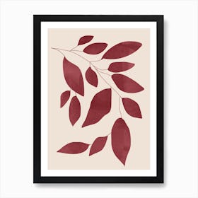 Abstract Art Minimal Plant 143 Art Print