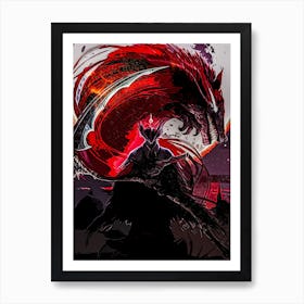 Demon blood borne game Art Print