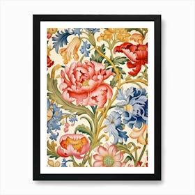 Floral Wallpaper 19 Art Print