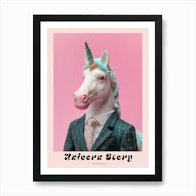 Toy Unicorn In A Suit & Tie 2 Poster Poster