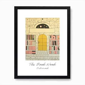 Dubrovnik The Book Nook Pastel Colours 1 Poster Art Print