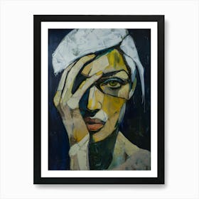 'A Woman In A Hat' Art Print