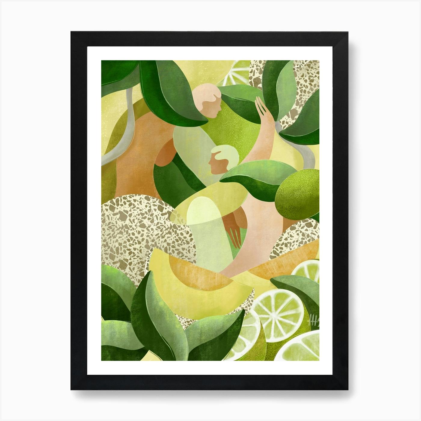 Photo Picture Poster Print Art A0 A1 A2 A3 A4 AE397 LEMON AND MINT 
