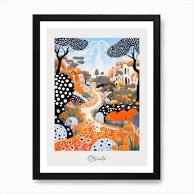 Poster Of Otranto, Italy, Illustration In The Style Of Pop Art 3 Art Print