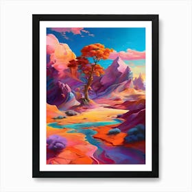 Abstract Landscape Painting Art Print