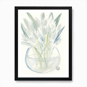 White Tulips Art Print