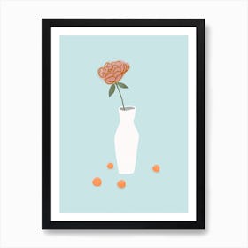 Minimalist Vase Flower Art Print
