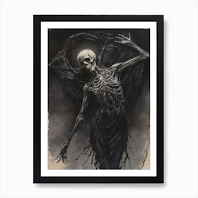 Dance With Death Skeleton Painting (82) Art Print