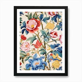 Floral Wallpaper 62 Art Print