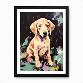 A Dachshund Dog Painting, Impressionist 3 Art Print