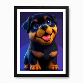 Funny Dog Art Print