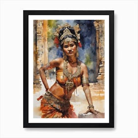 Angkor Wat Dancers Art Print