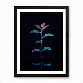 Neon Plant 20 Art Print