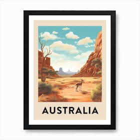 Vintage Travel Poster Australia 3 Art Print