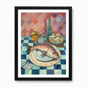 Grouper Still Life Painting Art Print