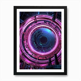 Futuristic Spaceship 2 Art Print