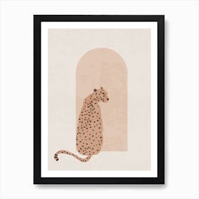 Bohemian Minimal Leopard Art Print