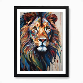 Lion abstract Affiche