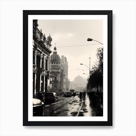 Mexico City, Black And White Analogue Photograph 1 Art Print