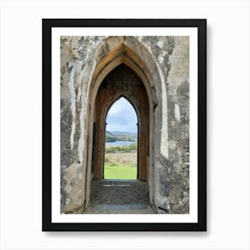 View From A church Doorway in Ireland Art Print