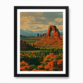 Arches National Park 2 United States Of America Vintage Poster Art Print