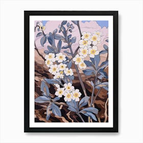 Forget Me Not 2 Flower Painting Art Print