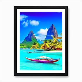 Bora Bora French Polynesia Pop Art Photography Tropical Destination Art Print