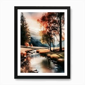 Landscape Painting 237 Art Print