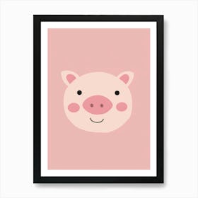 Cute Pig Art Print