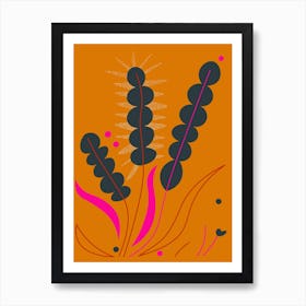 Abstract Flowers 2 Art Print