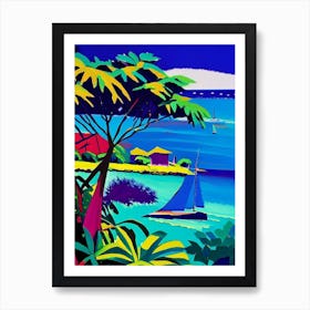 Pemba Island Tanzania Colourful Painting Tropical Destination Art Print