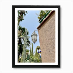 Lamp In A Cactus Garden Art Print