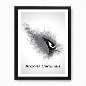 Arizona Cardinals Sketch Drawing Art Print