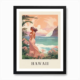 Vintage Travel Poster Hawaii 2 Art Print