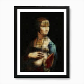 Lady With An Ermine Leonardo Da Vinci Art Print