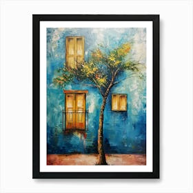 Tree In The Window Art Print