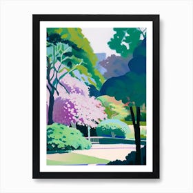 Shinjuku Gyoen National Garden, Japan Abstract Still Life Art Print